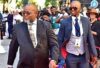 Minister of Mineral Resources and Energy, Gwede Mantashe and his son Buyambo
