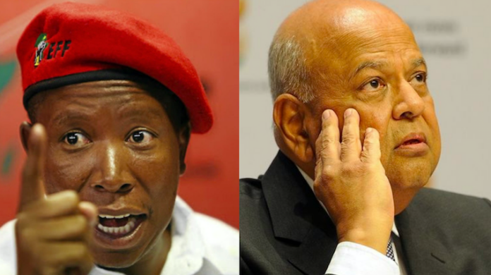 Pravin Gordhan and Julius Malema