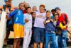 Founder of Edgar Legoale Soccer Schools Programme with Free State youngsters 2 PIC supplied