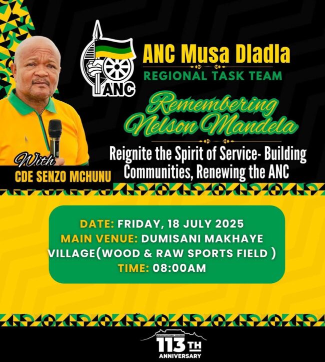 Suspended Senzo Mchunu to make first public appearance for Mandela Day event