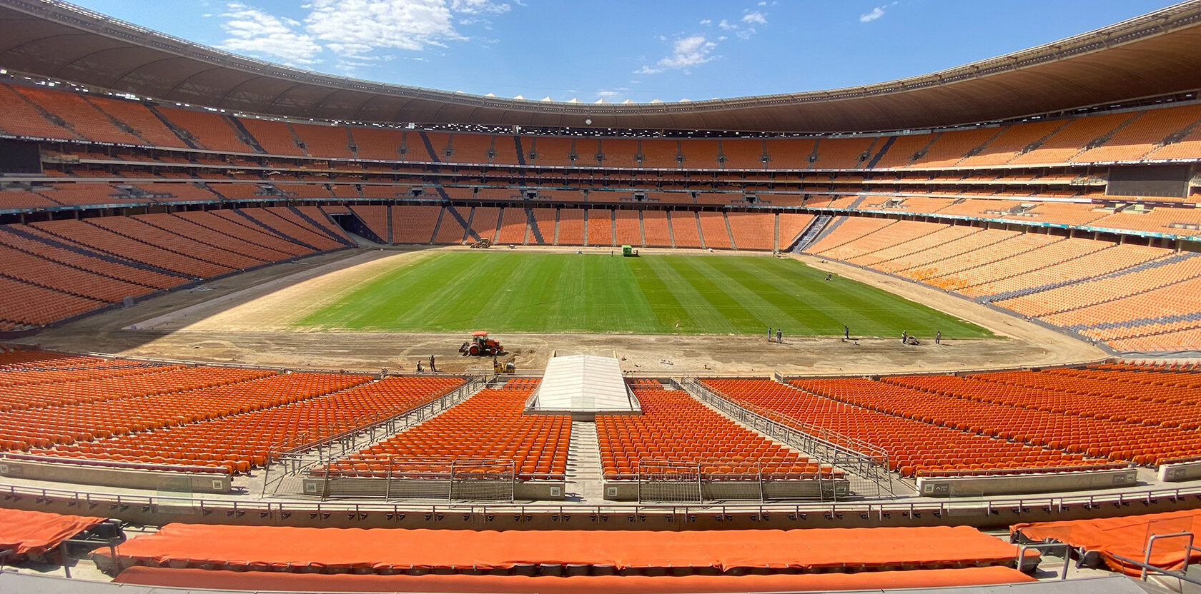 FNB Stadium ready to host football match