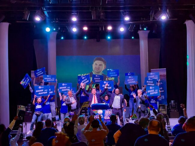 Brink announced as DA's mayoral candidate for Tshwane