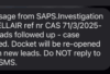 SAPS MESSAGE