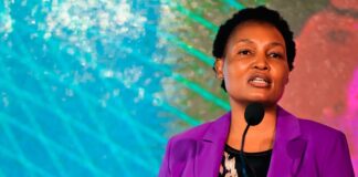 Human Settlements minister Thembi Simelane speaks at the 3rd annual Indaba of the Community Ombud Scheme Service in Fourways Gauteng