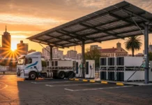 South Africa gets first solar powered charging station for electric trucks