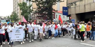 SACP, black farmers march to Union Buildings to demand reforms in agriculture ILF SACP and black farmers alongside partners in the farming sector march to Union Buildings on Thursday to demand end of segregation and marginalisation of black farmers./ Izwi Labantu Forum