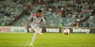 Orlando Pirates star Relebohile Mofokeng scored a brace against AmaZulu on Tuesday night