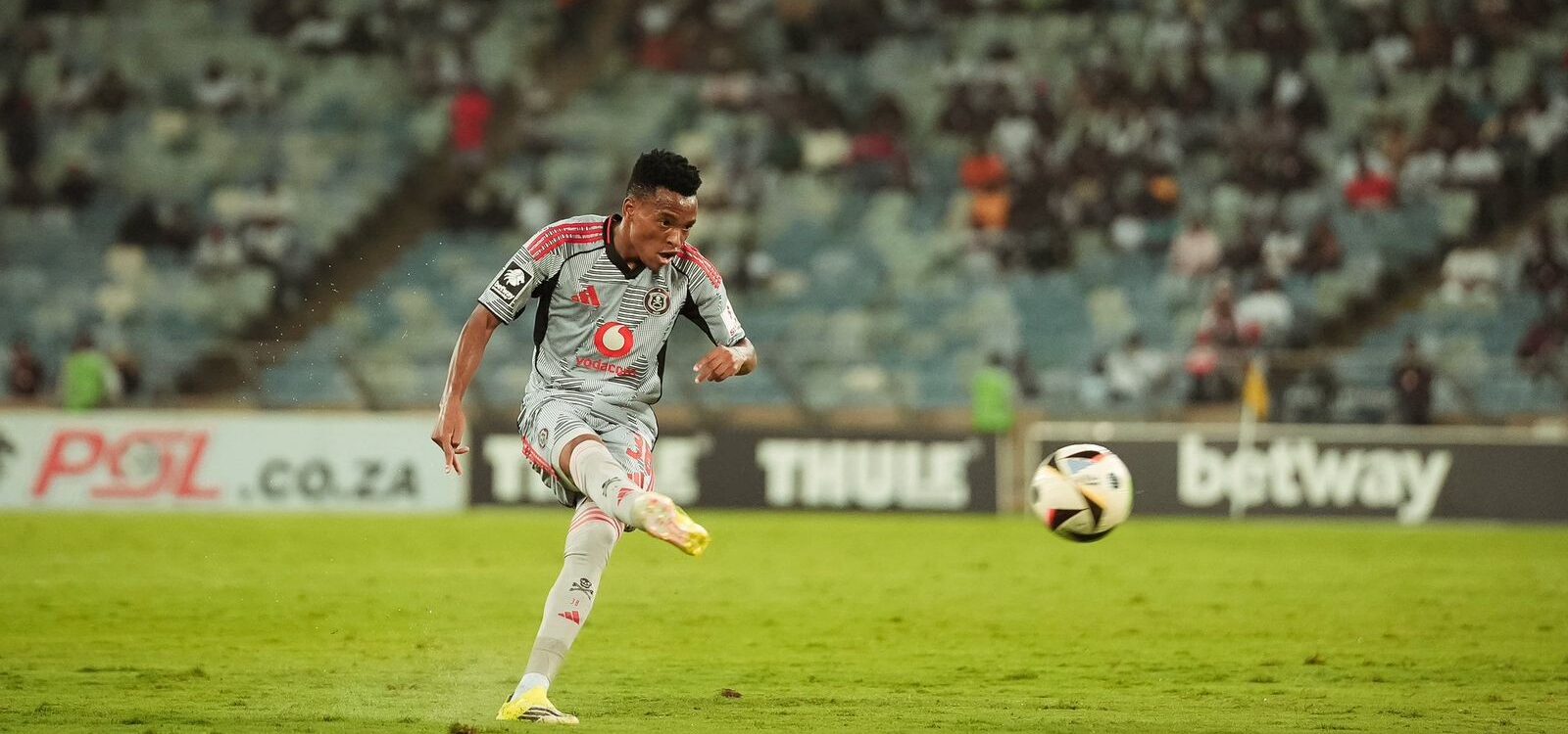 Orlando Pirates star Relebohile Mofokeng scored a brace against AmaZulu on Tuesday night