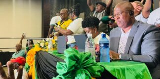 Oscar Mabuyane show of force after botched conference