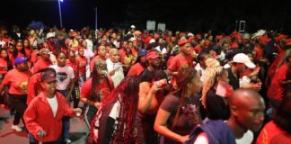 EFF holds night vigil as Julius Malema awaits sentencing