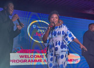 Actress Lerato Mvelase was the MC of the Standard Bank Joy of Jazz line up announcement on Wednesday