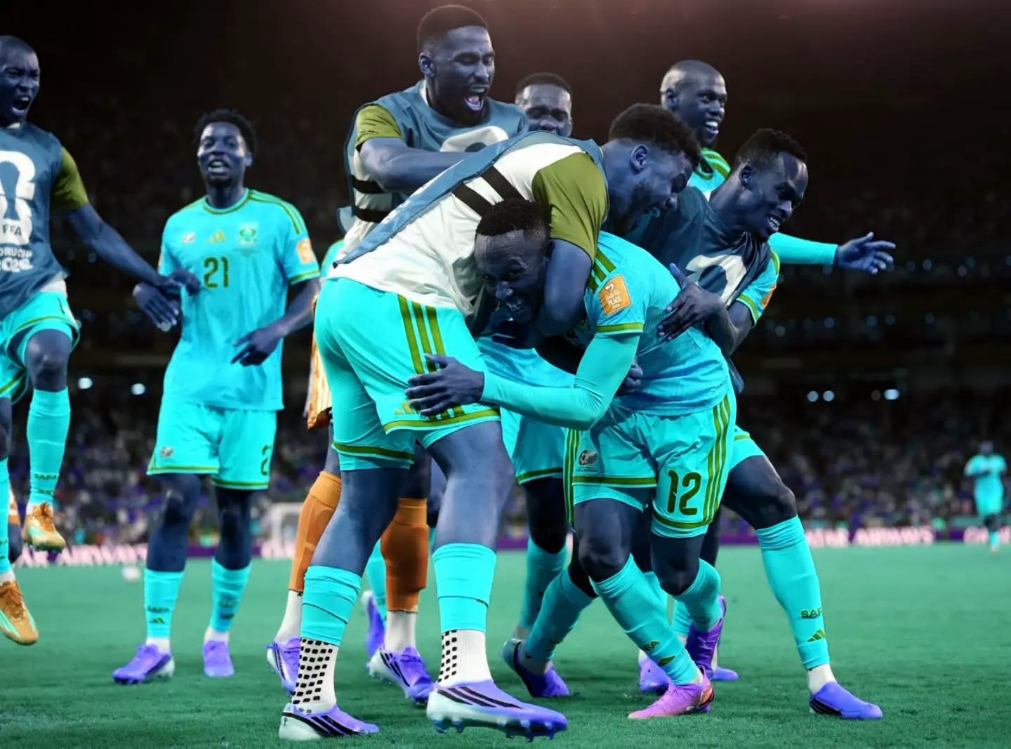Tears of joy as Bafana make history by advancing to World Cup knockout stage for the first time