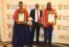 Free State district directors celebrated at the National Education Excellence Awards in Sandton: Phaello Zonke (Lejweleputswa), Vusi Chuta (Fezile Dabi) and December Moloi (Mangaung) during the National Education Excellence Awards held in Sandton, Gauteng.