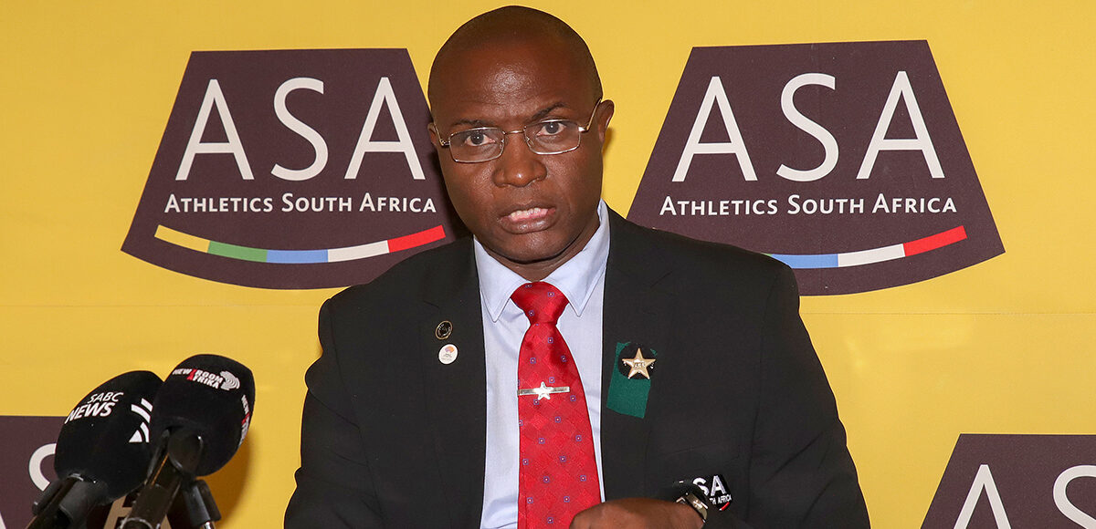 ASA Deputy President John Mathane speaking at a press conference in Johannesburg