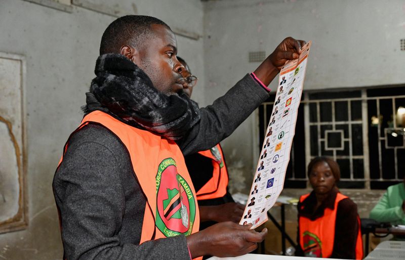 Zambia resumes vote counting after election officials attacked