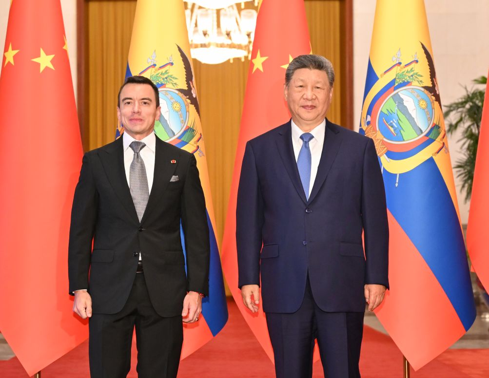 Xi calls for stronger China-Ecuador synergy in development strategies