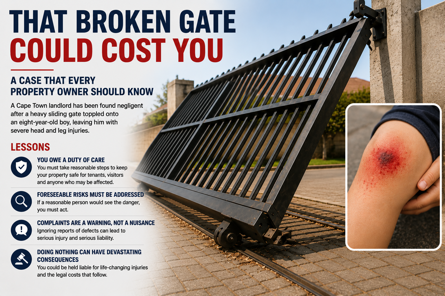 Caution to landlords: In court, that broken gate could prove costly