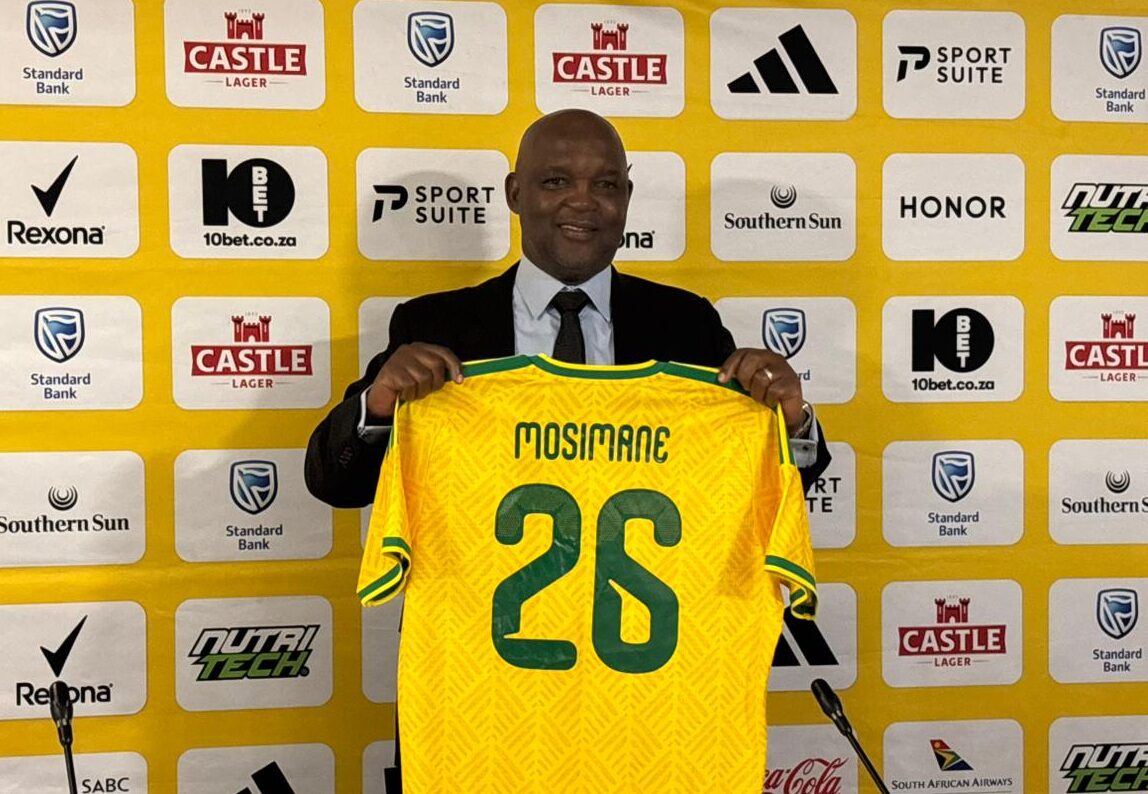 Pitso Mosimane unveiled as Bafana Bafana coach.
