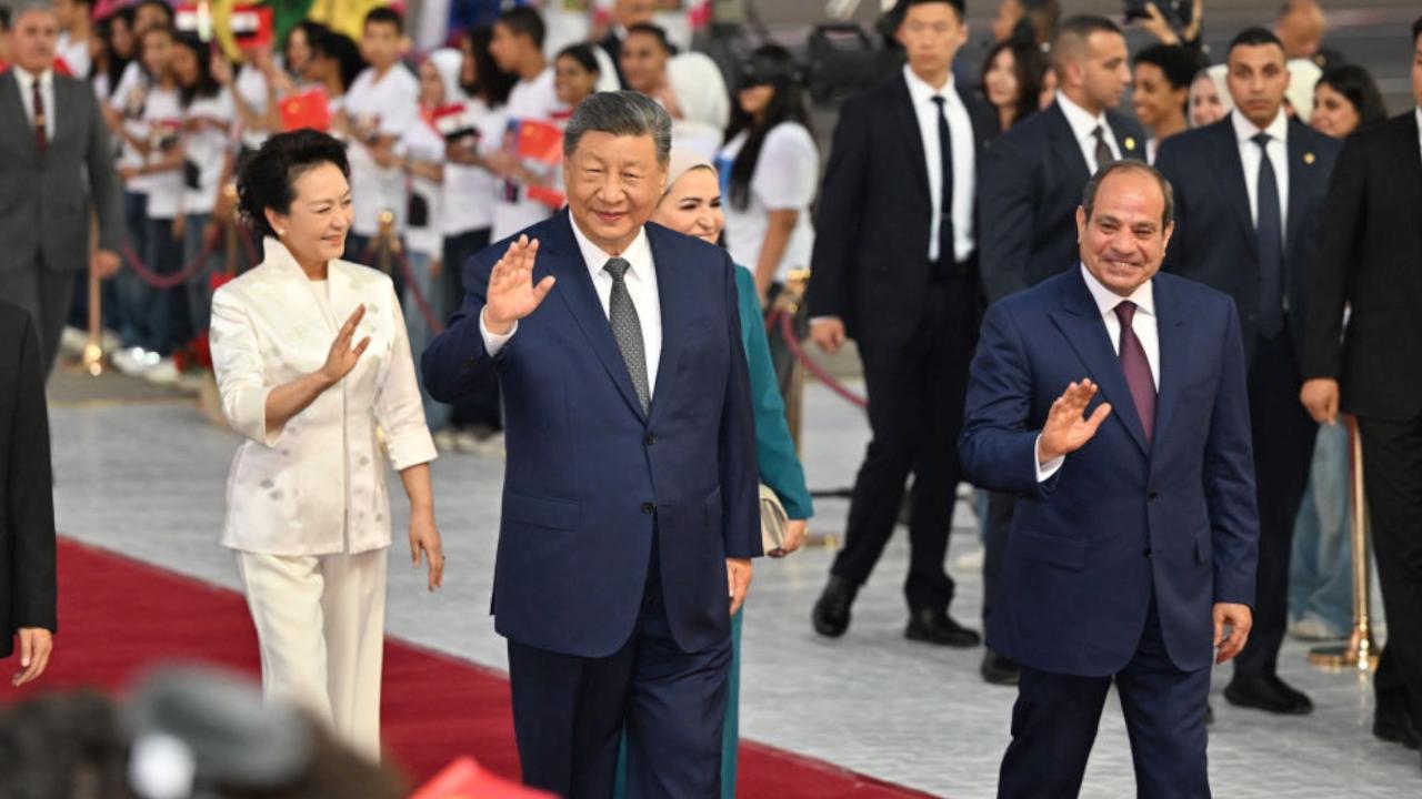President Xi Jinping arrives in Cairo for state visit to Egypt