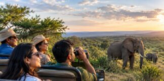SA Tourism says lack of direct flights an obstacle in attracting Indian tourists Indian travellers experiencing a South African safari